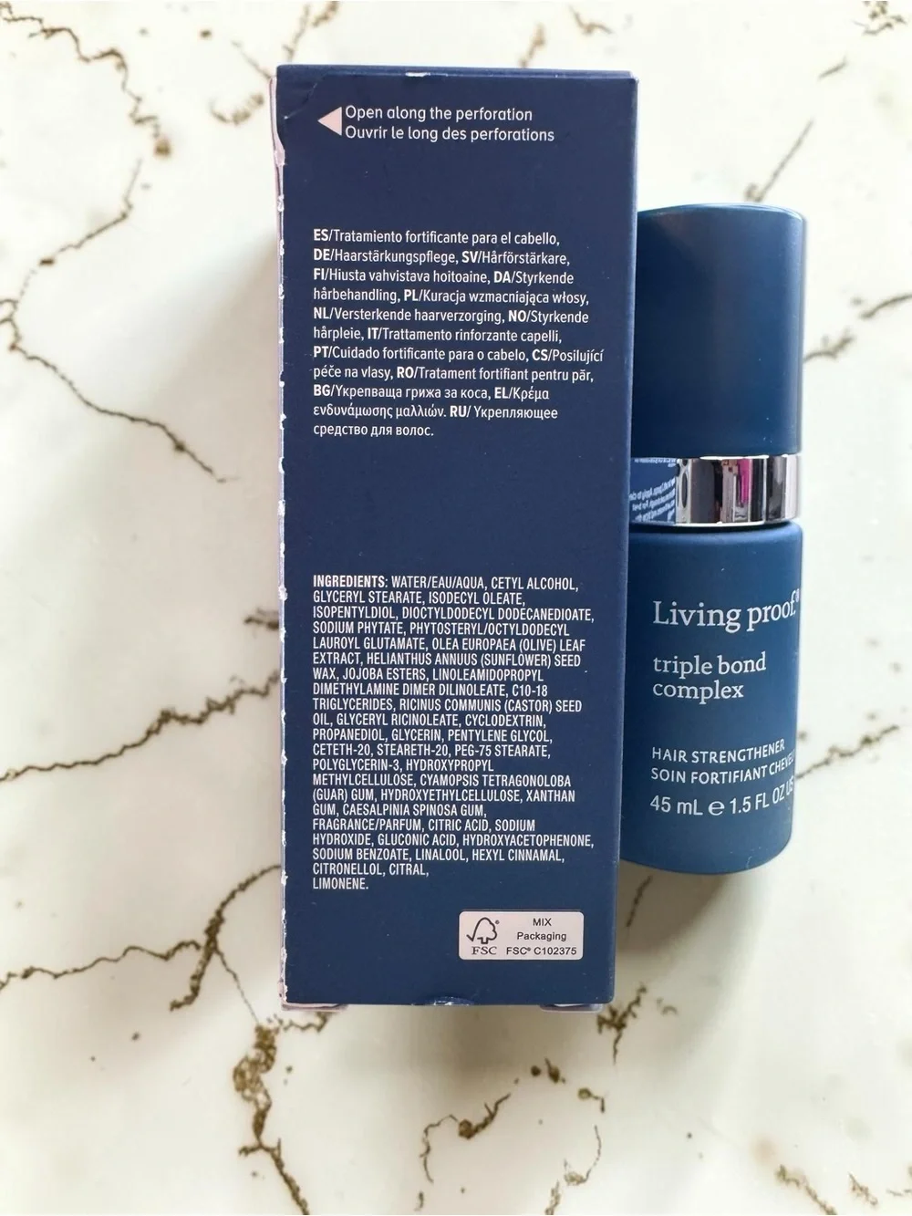 Living Proof Triple Bond Complex Hair Strengthener - Blue